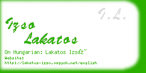 izso lakatos business card